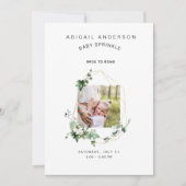 Bros to Bows Baby Sprinkle Einladung (Vorderseite)