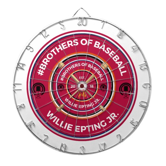 Bros von BB Dartboard Dartscheibe (vorne)