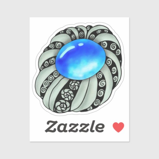 Brosche Aufkleber (Blatt)