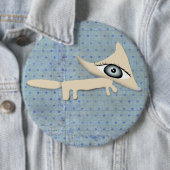 Brosche Fox Schmuck Polka Punkte blau Junge Fuchs Button (Beispiel)