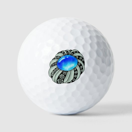 Brosche golfball (Vorderseite)