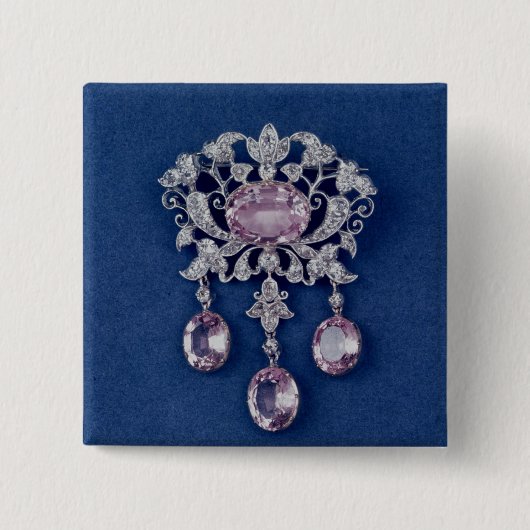 Brosche in der Form einer Blume, c.1780 Button (Vorderseite)