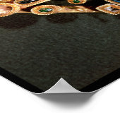 Brosche in Form eines griechischen Kreuzes Poster (Ecke)