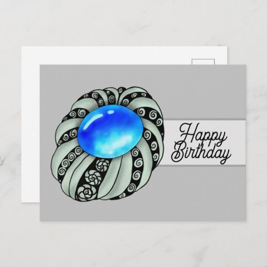 Brosche postkarte (Vorne/Hinten)