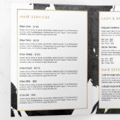 Broschüre "abstrakt Black Ink Brushstrokes" (Innen Erste Seite)