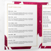 Broschüre abstrakt Deep Ruby Red Brushstrokes Bros (Innen Erste Seite)