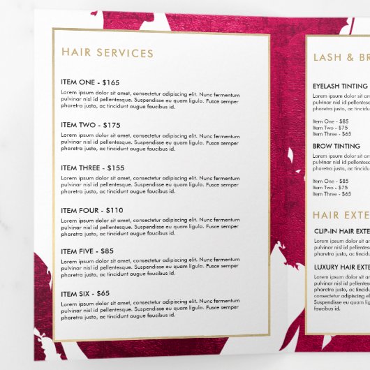 Broschüre abstrakt Deep Ruby Red Brushstrokes Bros (Innen Erste Seite)