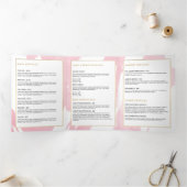 Broschüre abstrakt Pastell Pink Pinselstriche (Innenseite)