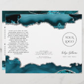 Broschüre "aquamarin und silber" (Vorne/Hinten)