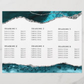 Broschüre "aquamarin und silber" (Rückseite)