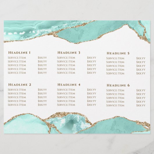 Broschüre Aquamarine (Rückseite)