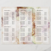 Broschüre Aquarell und Goldfolie (Rückseite)