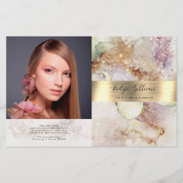 Broschüre "Aquarell und Goldfolie"