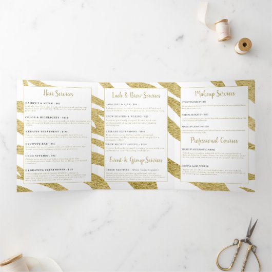 Broschüre Beauty Services (Innenseite)