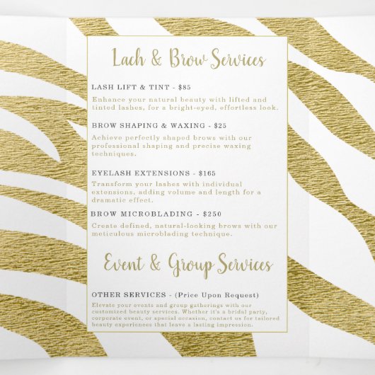 Broschüre Beauty Services (Innenseite Mitte)