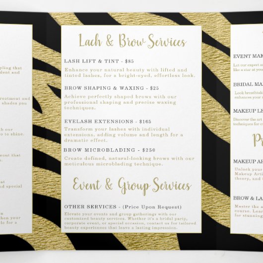 Broschüre Beauty Services (Innenseite Mitte)