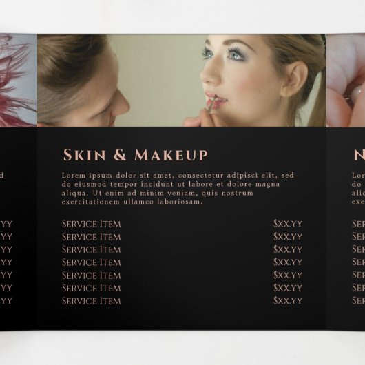 Broschüre Black Agate Trifold (Innenseite Mitte)