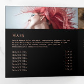 Broschüre Black Agate Trifold (Innen Erste Seite)