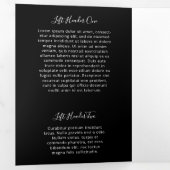 Broschüre "Black and White Elegante Business Trifo (Innen Erste Seite)