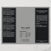 Broschüre "Black Gray Simple Border" (Vorderseite)