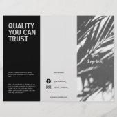 Broschüre "Black & White Modern Business Trifold" (Vorderseite)