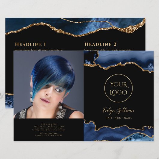 Broschüre "Blaues Age" (Vorne/Hinten)