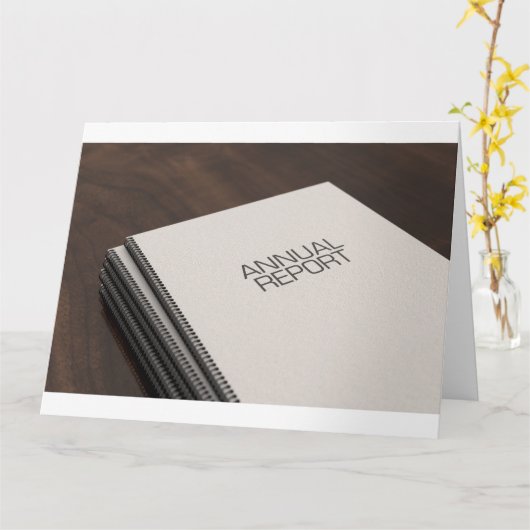 Broschüre "Bottom Annual Report" Karte (Gelbe Blume)
