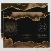 Broschüre "Braun und Gold" (Vorne/Hinten)