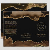 Broschüre "Braun und Gold" (Vorne/Hinten)