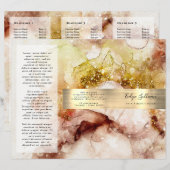 Broschüre "Braungold-Glitzer" (Vorne/Hinten)