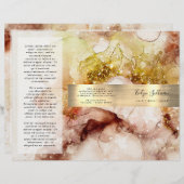 Broschüre "Braungold-Glitzer" (Vorne/Hinten)