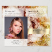 Broschüre "Braungold-Glitzer" (Vorne/Hinten)