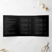 Broschüre "Business Branded Modern Black Faltspur" (Innenseite)