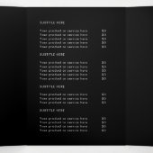 Broschüre "Business Branded Modern Black Faltspur" (Innenseite Mitte)