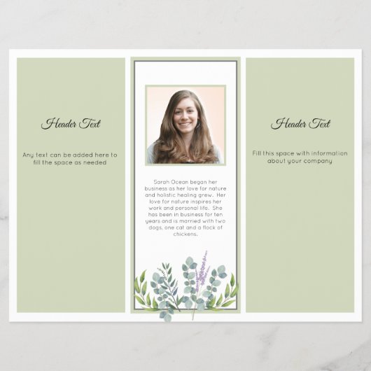 Broschüre Eukalyptus Beruflich Business Foto (Hinten)