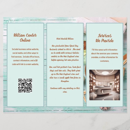 Broschüre Faltblauer Wellness-Center (Hinten)