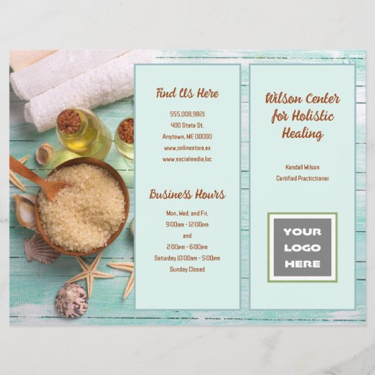 Broschüre Faltblauer Wellness-Center (Vorne)