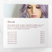 Broschüre "Fresh Wildblumen Gold Circle Trifold" (Innen Erste Seite)