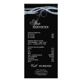 Broschüre "Friseur-Rack-Karte Schönheit Kosmetolog Werbekarte (Hinten)