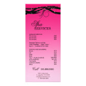 Broschüre "Friseur-Rack-Karte Schönheit Kosmetolog Werbekarte (Hinten)