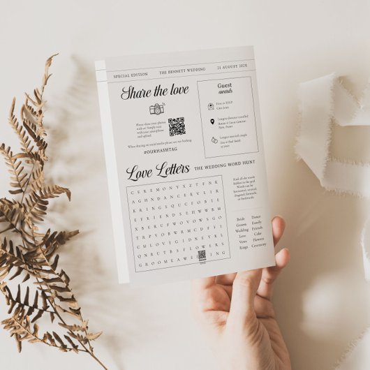 Broschüre für das Programm "Hochzeitstag"