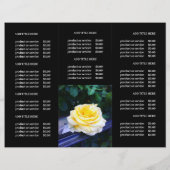 Broschüre für Firmenlogos und Foto, Schwarz, dreif (Rückseite)