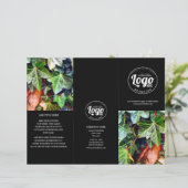 Broschüre für Firmenlogos und Foto, Schwarz, dreif (Stehend Vorderseite)