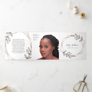 Broschüre für geometrische Rahmen