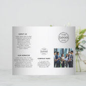 Broschüre für unscharfe, graue Hintergrundbilder m (Stehend Vorderseite)