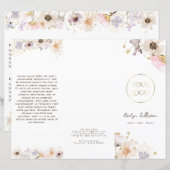 Broschüre getrocknete Blume (Vorne/Hinten)