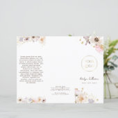 Broschüre getrocknete Blume (Stehend Vorderseite)