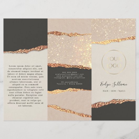 Broschüre "Gold Black Shimmer" (Vorderseite)