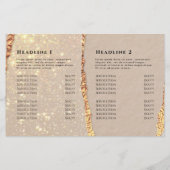 Broschüre "Gold Black Shimmer Paper Bifold" (Rückseite)