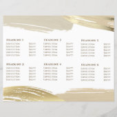 Broschüre "Gold Paint Brush Strokes" (Rückseite)